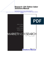 Marketing Research 12th Edition Aaker Solutions Manual