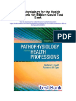 Pathophysiology For The Health Professions 4th Edition Gould Test Bank