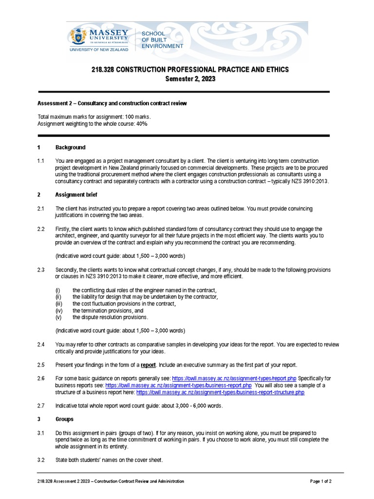 Construction Contract Review Guide 2023 | PDF | Consultant | Plagiarism