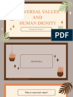 Universal Values and Human Dignity