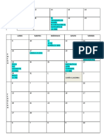 Calendario Parciales 2022-2023 2 Evaluación 2º Bto.