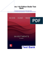 Investments 11th Edition Bodie Test Bank