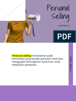 Penjualan Perseorangan (Personal Selling)