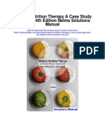 Medical Nutrition Therapy A Case Study Approach 4th Edition Nelms Solutions Manual