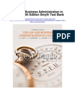 Law and Business Administration in Canada 13th Edition Smyth Test Bank