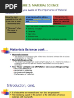 Lecture 2-MATERIAL SCIENCE