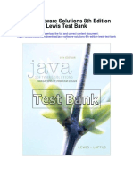 Java Software Solutions 8th Edition Lewis Test Bank