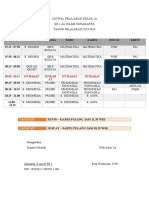 Jadwal Pelajaran Kelas 2a Tahun 2023 2024