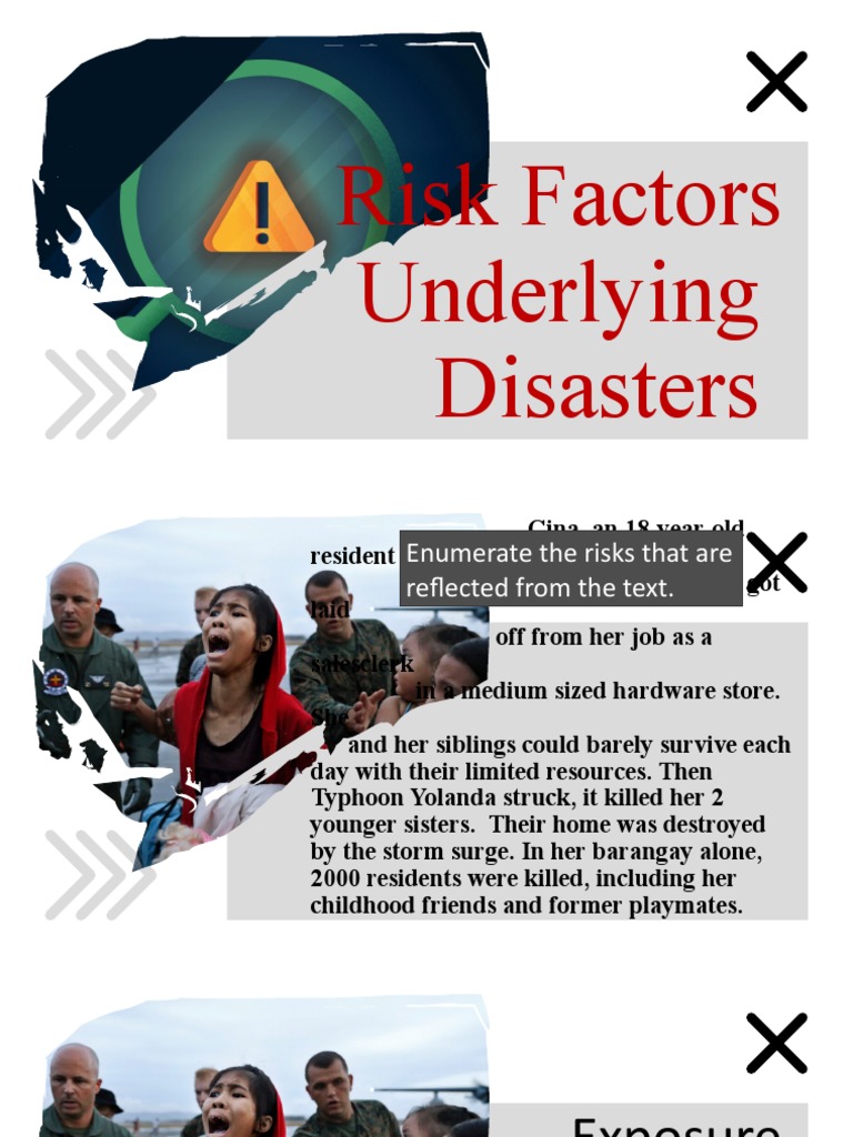 Lesson 2 Risk Factors Underlying Disasters | PDF | Hazards | Poverty