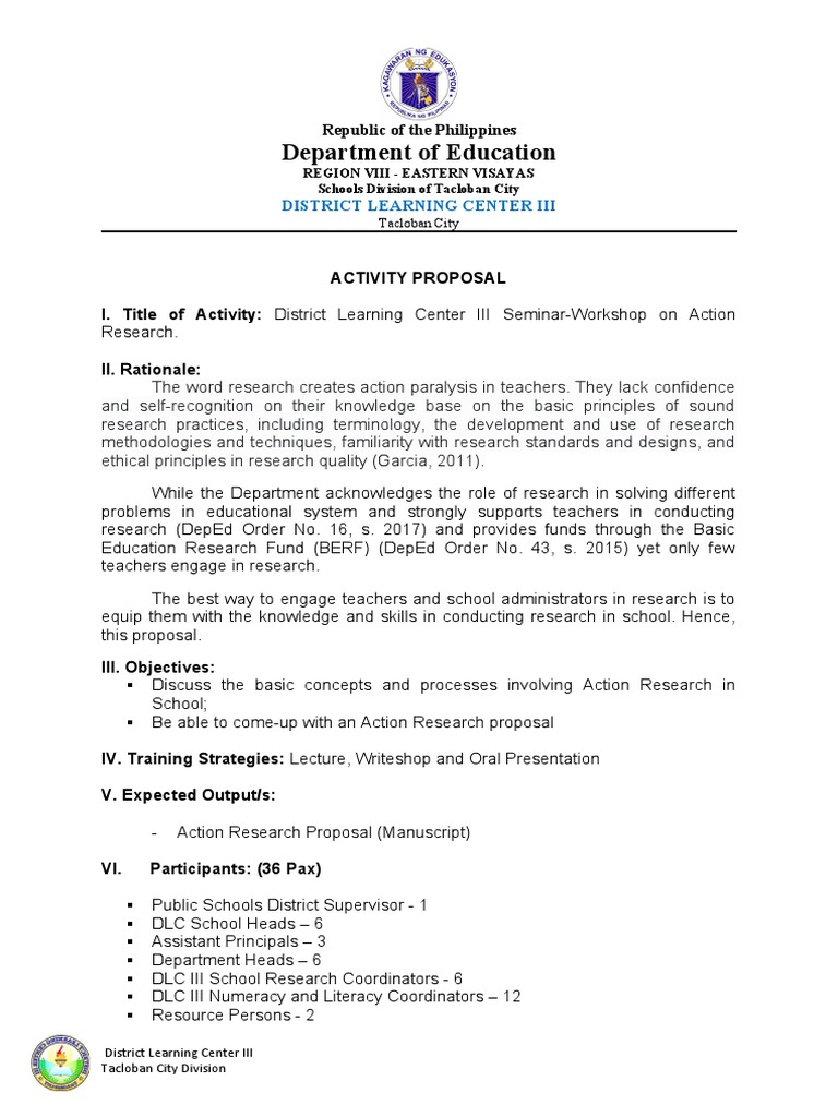 Action Research Workshop Proposal | PDF