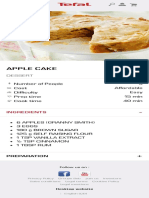 Apple Cake Recipe Tefal
