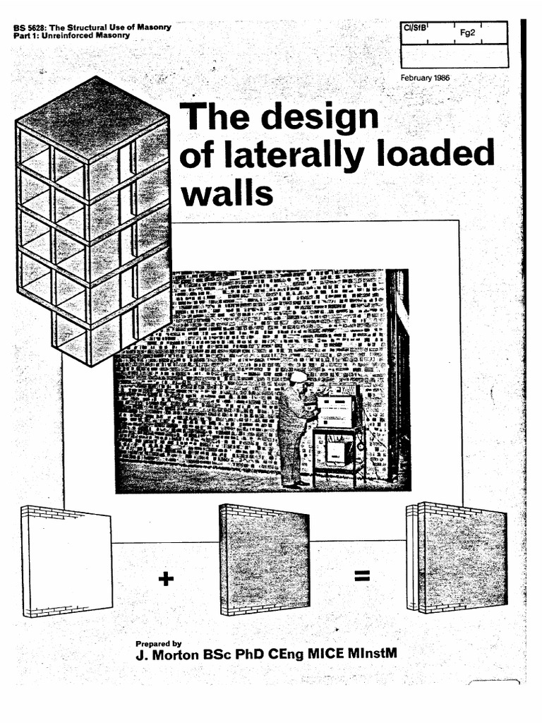 Masonry - Lat Loaded Walls | PDF