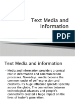 Text Media and Information Dado