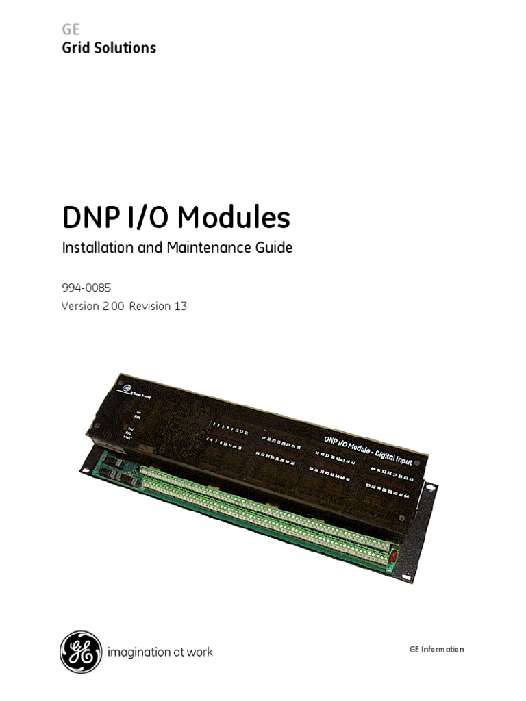 GE Grid Solutions DNP I O Modules Instal | PDF | Business | Computers