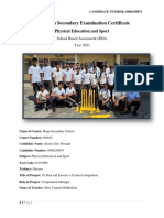 Caribbean Secondary Examination Certificate: Physical Education and Sport