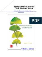 Microeconomics and Behavior 9th Edition Frank Solutions Manual