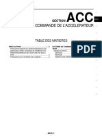 Systeme de Commande de L'Accelerateur: Table Des Matieres