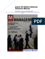 M Management 4th Edition Bateman Solutions Manual