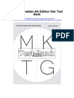 MKTG Canadian 4th Edition Hair Test Bank