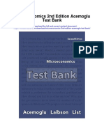 Microeconomics 2nd Edition Acemoglu Test Bank