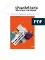 Management Accounting Information For Managing and Creating Value 7th Edition Smith Solutions Manual