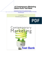 Principles of Contemporary Marketing 14th Edition Kurtz Test Bank