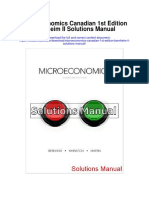Microeconomics Canadian 1st Edition Bernheim II Solutions Manual
