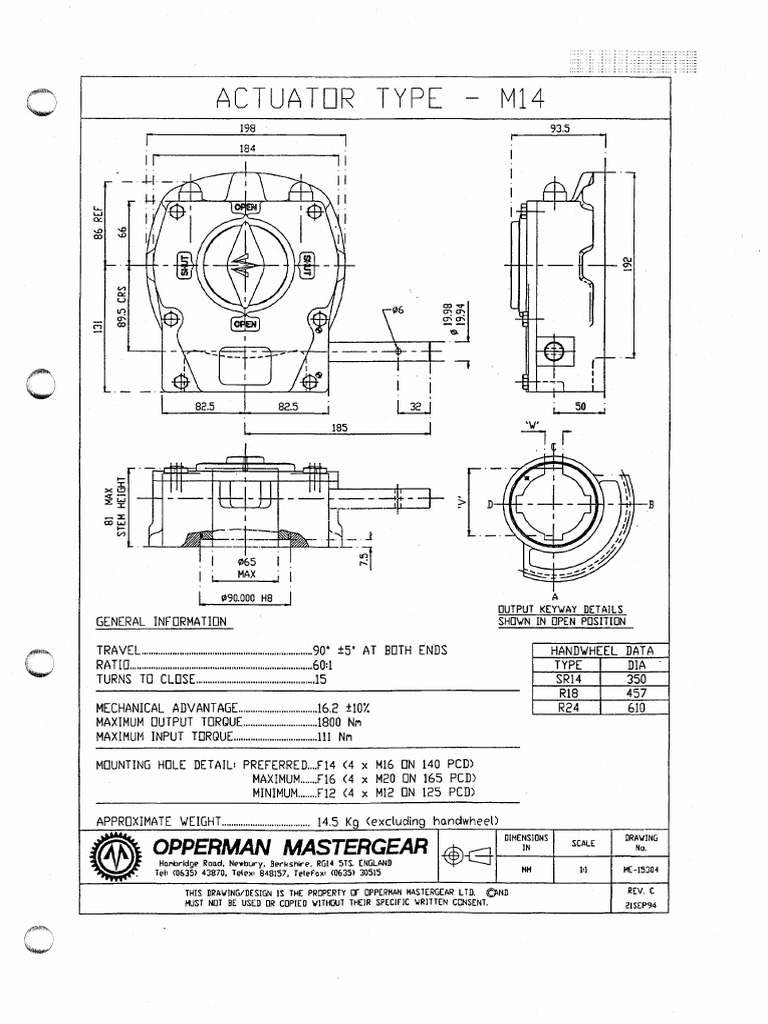 Manual Actuator | PDF | Mechanical Engineering | Manufactured Goods