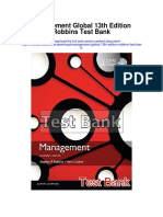 Management Global 13th Edition Robbins Test Bank