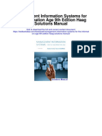 Management Information Systems For The Information Age 9th Edition Haag Solutions Manual