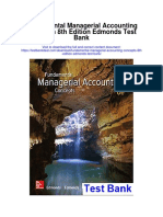 Fundamental Managerial Accounting Concepts 8th Edition Edmonds Test Bank