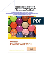 New Perspectives On Microsoft Powerpoint 2013 Introductory 1st Edition Zimmerman Test Bank