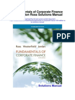 Fundamentals of Corporate Finance 10th Edition Ross Solutions Manual