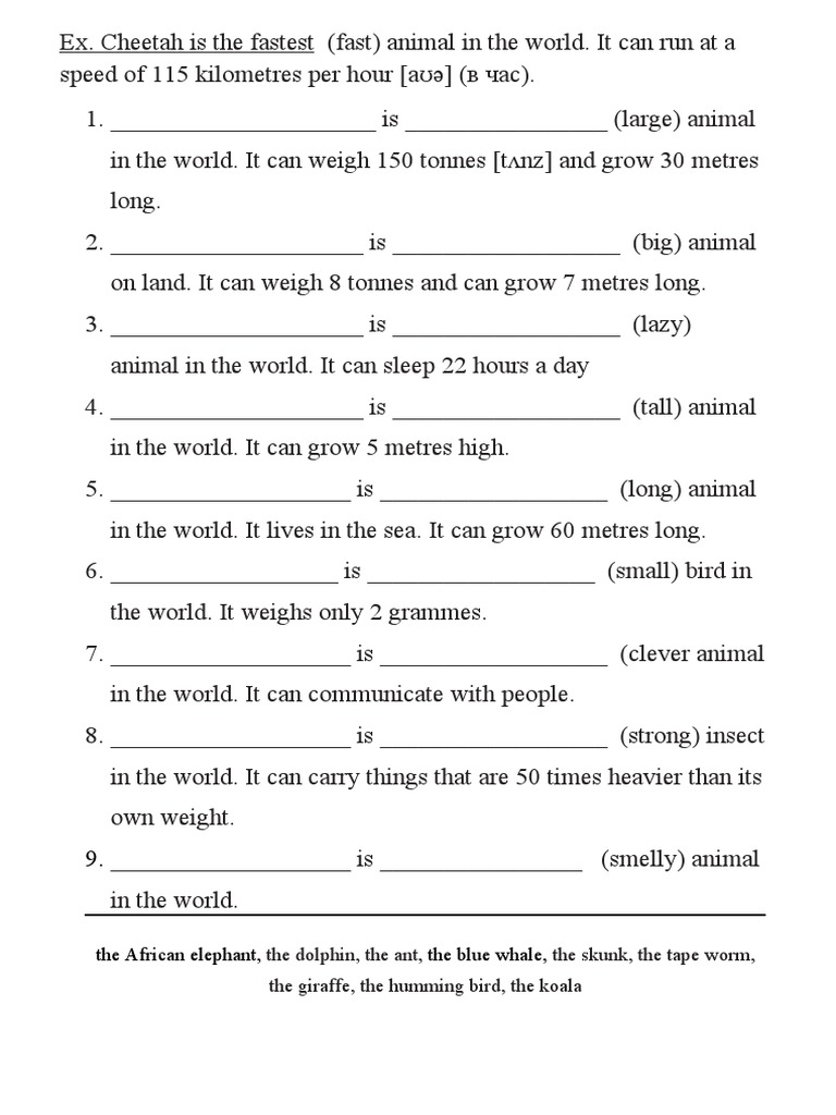 Best Animals | PDF