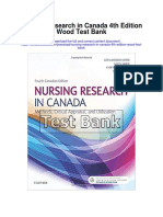 Nursing Research in Canada 4th Edition Wood Test Bank