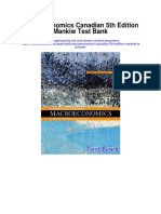 Macroeconomics Canadian 5th Edition Mankiw Test Bank