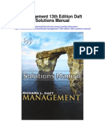 Management 13th Edition Daft Solutions Manual