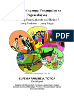 Filipino 3 - Q1 - W1 Paggamit NG Mga Pangnglan Sa Pagsasalaysay