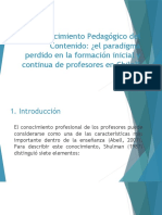 Conocimiento Pedagógico Del Contenido-Karin Paredes