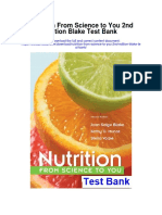 Nutrition From Science To You 2nd Edition Blake Test Bank