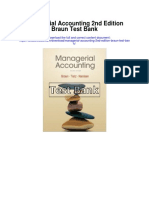 Managerial Accounting 2nd Edition Braun Test Bank