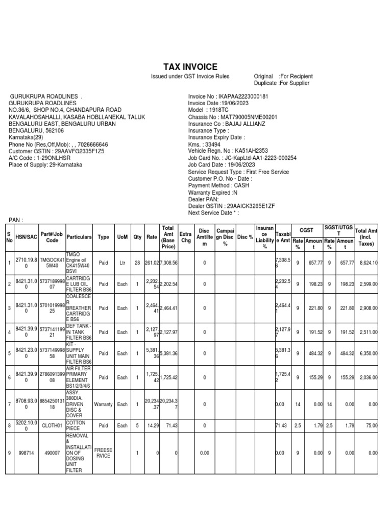 Consolidated Invoice | PDF | Invoice | Economies