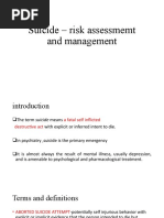 Suicide Risk Assessment Guide | PDF | Suicide | Psychological Trauma