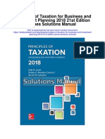 Principles of Taxation For Business and Investment Planning 2018 21st Edition Jones Solutions Manual