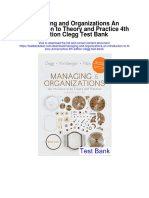 Managing and Organizations An Introduction To Theory and Practice 4th Edition Clegg Test Bank