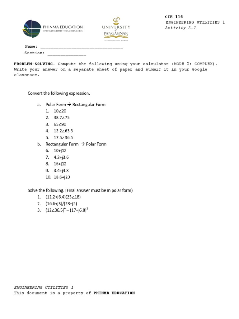 Cie 116 - Activity 2.1 | PDF
