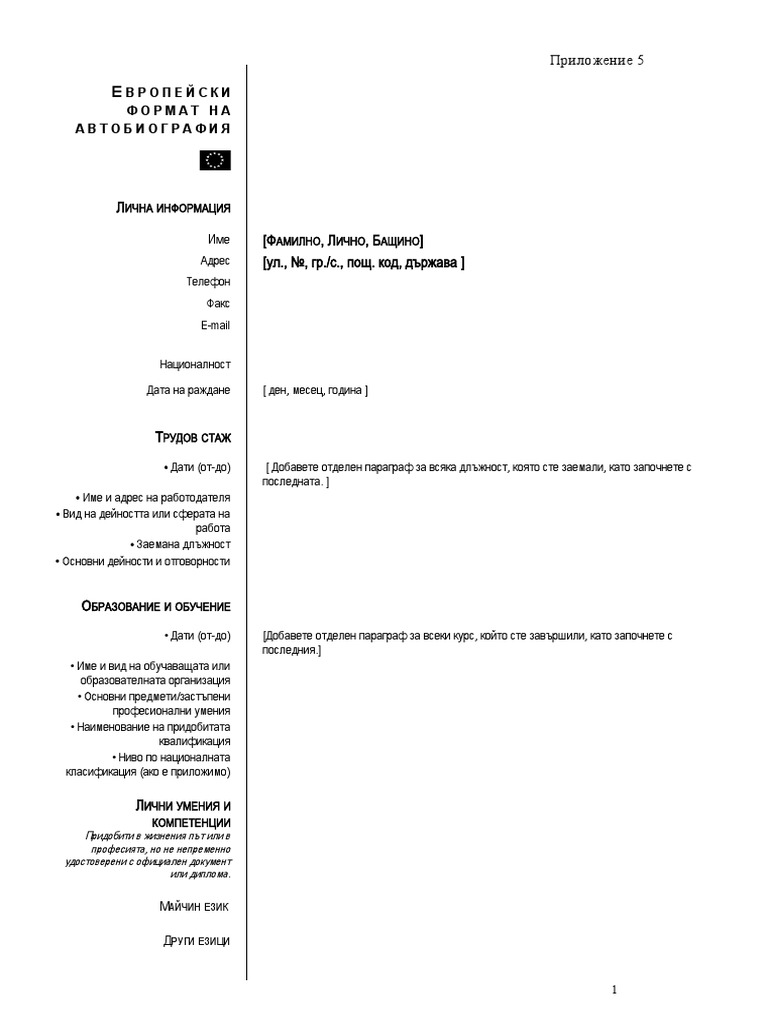 Автобиография | PDF