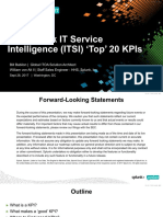 The Splunk It Service Intelligence Itsi Top 20 Kpis