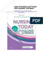 Nursing Today Transition and Trends 9th Edition Zerwekh Test Bank