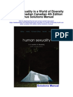 Human Sexuality in A World of Diversity Fourth Canadian Canadian 4th Edition Rathus Solutions Manual
